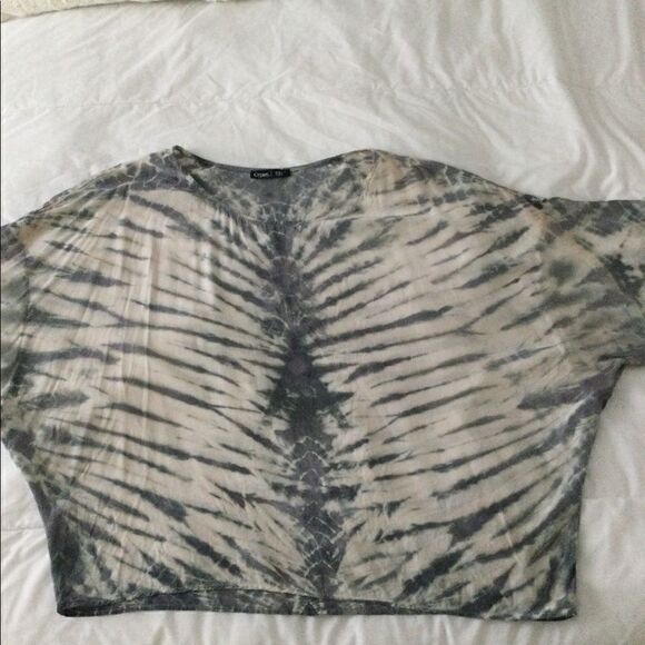 Gypsy L SILK tie dye top Gray - Picture 8 of 9